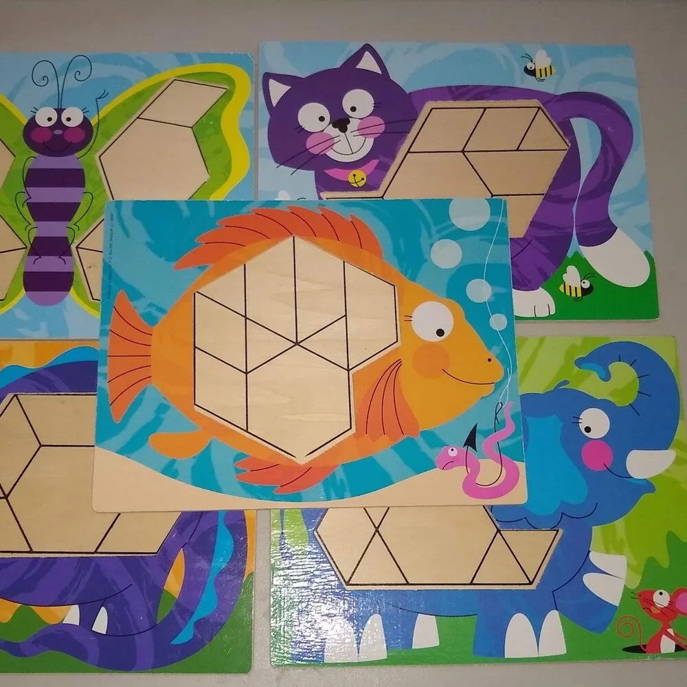 Melissa & Doug Animal Geometric Pattern Block